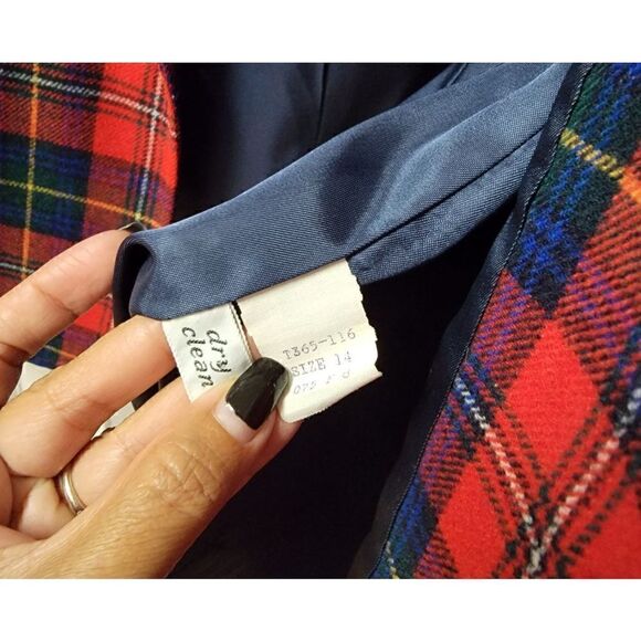 Vintage Pendleton Plaid Blazer 14 - Picture 9 of 9